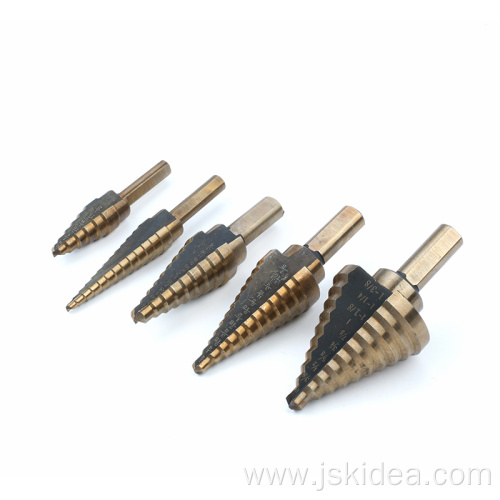 Inch Size HSS Step Drill Bit Straight Flute